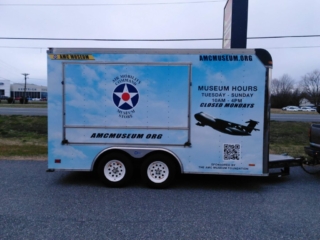 Wrap design for AMC Museum, Dover Airforce Base. Designed for Xtreme Graphix.